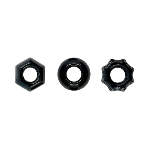 Renegade Chubbies Cock Rings 3-Pack Black - Image 2