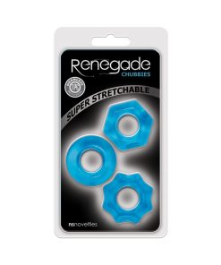 Renegade Chubbies Cock Rings 3-Pack Blue