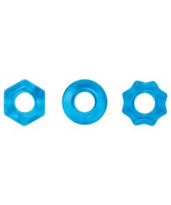 Renegade Chubbies Cock Rings 3-Pack Blue