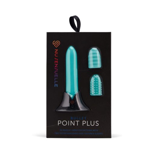 Nu Sensuelle Point Plus Bullet With Sleeves Tiffany Blue