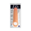 Curve Toys Jock 2 In. Enhancer With Ball Strap Extension Sheath Beige