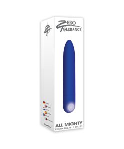 Zero Tolerance All Mighty Rechargeable Bullet Vibrator Blue