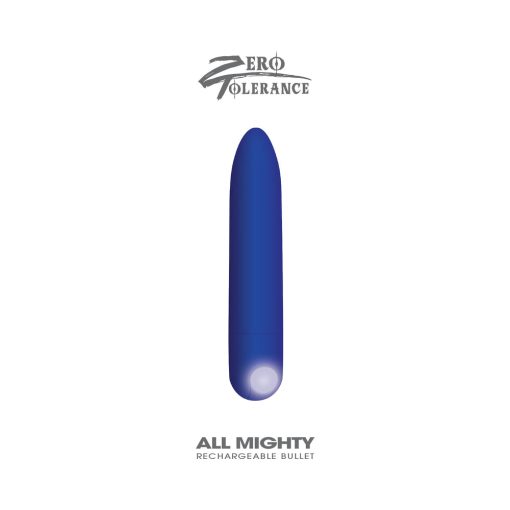 Zero Tolerance All Mighty Rechargeable Bullet Vibrator Blue - Image 5