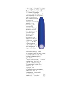 Zero Tolerance All Mighty Rechargeable Bullet Vibrator Blue