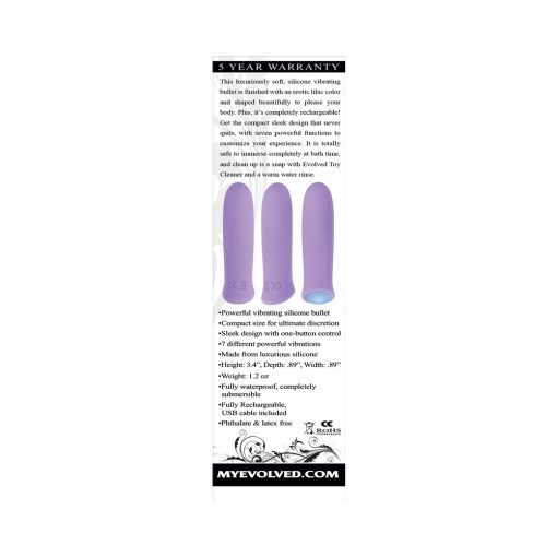 Evolved Purple Haze Rechargeable Silicone Bullet Vibrator - Image 8