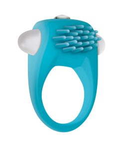 Zero Tolerance Teal Tickler Single-Speed Vibrating Silicone Cockring Teal