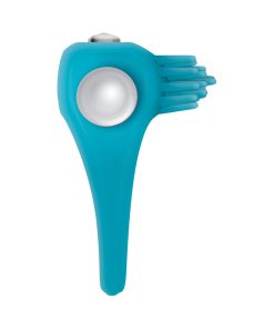 Zero Tolerance Teal Tickler Single-Speed Vibrating Silicone Cockring Teal