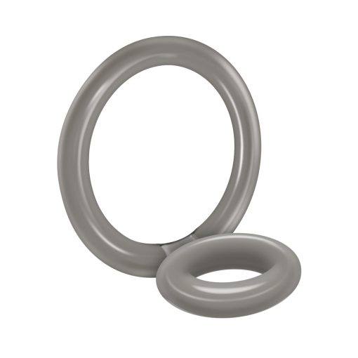 Zero Tolerance Bullseye Dual Ring Cockring Smoke - Image 2