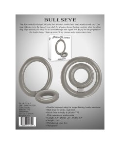 Zero Tolerance Bullseye Dual Ring Cockring Smoke