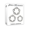 Zero Tolerance Three Amigos 3-Piece Cockring Set Clear