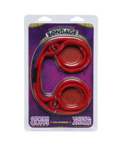 Japanese Style Bondage - 100% Cotton Wrist Or Ankle Cotton Cuffs Red