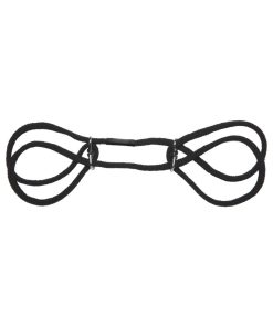 Japanese Style Bondage - 100% Cotton Wrist Or Ankle Cotton Cuffs Black