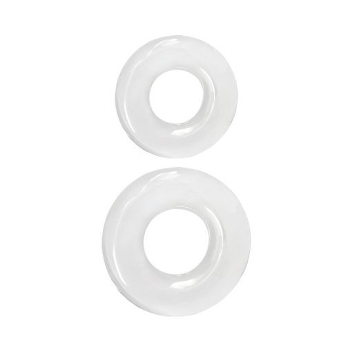 Renegade Double Stack Cock Rings 2-Pack Clear - Image 2