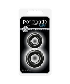 Renegade Double Stack Cock Rings 2-Pack Black