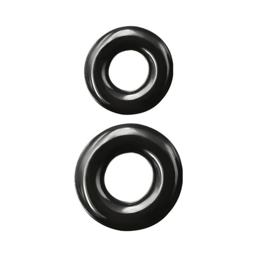 Renegade Double Stack Cock Rings 2-Pack Black - Image 2