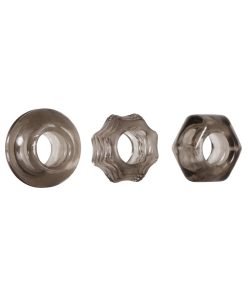 Zero Tolerance Triple Thick 3-Piece Cockring Set Smoke