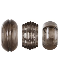 Zero Tolerance Triple Thick 3-Piece Cockring Set Smoke