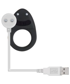 Zero Tolerance Night Rider Rechargeable Vibrating Silicone Cockring Black