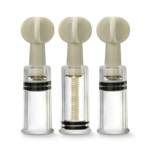 Temptasia Clit And Nipple Twist Suckers 3-Piece Set Clear - Image 2