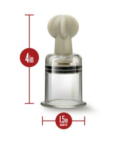 Temptasia Clit And Nipple Twist Suckers 2-Piece Set Large Clear