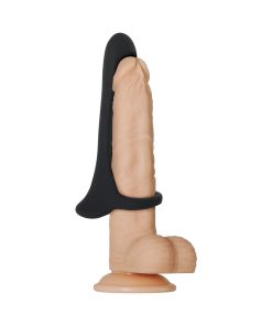 Zero Tolerance Cock Armor Rechargeable Vibrating Silicone Cock Sheath Black