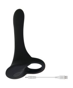 Zero Tolerance Cock Armor Rechargeable Vibrating Silicone Cock Sheath Black