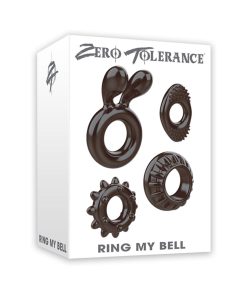 Zero Tolerance Ring My Bell 4-Piece Cockring Set Black