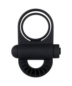 Zero Tolerance Bell Ringer Rechargeable Vibrating Flicking Silicone Cockring Black