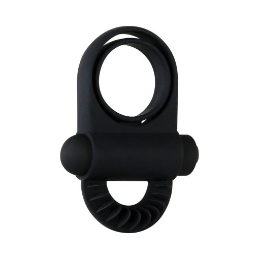 Zero Tolerance Bell Ringer Rechargeable Vibrating Flicking Silicone Cockring Black - Image 4