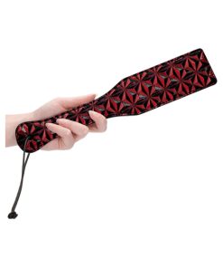 Ouch! Luxury Diamond-Patterned Paddle Burgundy