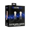 Electroshock Remote-Controlled E-Stimulation Nipple Suckers White