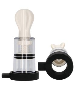 Electroshock Remote-Controlled E-Stimulation Nipple Suckers White