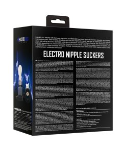 Electroshock Remote-Controlled E-Stimulation Nipple Suckers White