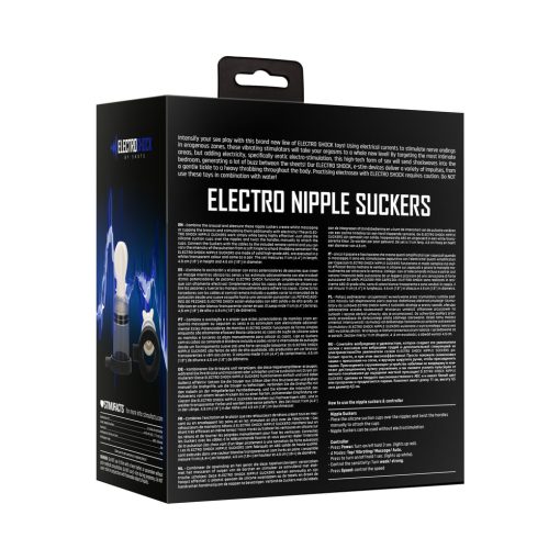 Electroshock Remote-Controlled E-Stimulation Nipple Suckers White - Image 15