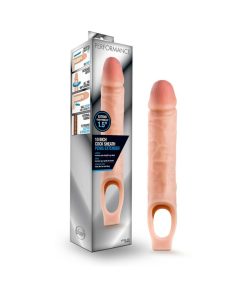 Performance 10 In. Cock Sheath Penis Extender Sling Beige
