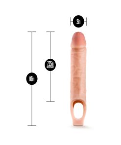 Performance 10 In. Cock Sheath Penis Extender Sling Beige