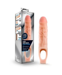 Performance 9 In. Cock Sheath Penis Extender Sling Beige