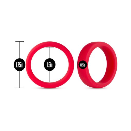 Performance Silicone Go Pro Cock Ring Red - Image 4