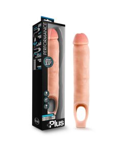 Performance Plus 11.5 In. Silicone Cock Sheath Penis Extender Sling Beige