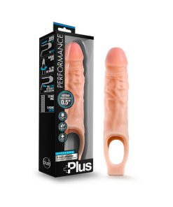Performance Plus 9 In. Silicone Cock Sheath Penis Extender Sling Beige