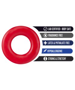 Stay Hard Donut Rings Cockring 2-Pack Red