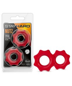 Stay Hard Nutz Cockring 2-Pack Red