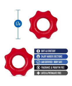 Stay Hard Nutz Cockring 2-Pack Red