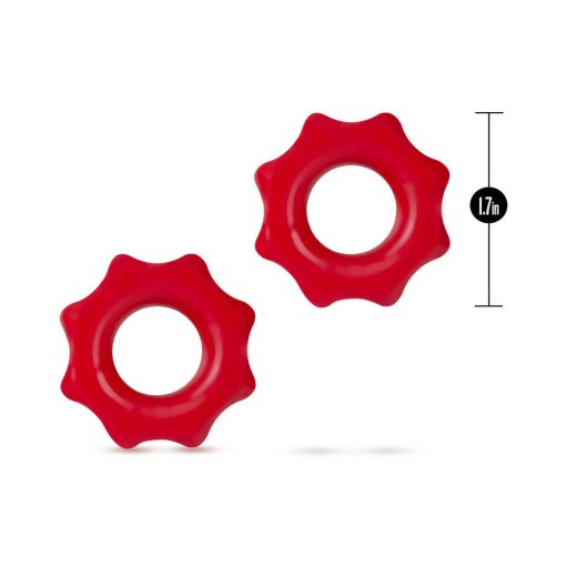 Stay Hard Nutz Cockring 2-Pack Red - Image 5