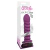 Gossip Soft Swirl Rechargeable Remote-Controlled Textured 7.5 In. Silicone Vibrating Dildo Violet