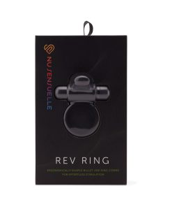 Nu Sensuelle Rev Bullet Ring With Tongue Black