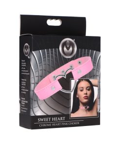 Master Series Sweet Heart Chrome Heart Choker Pink