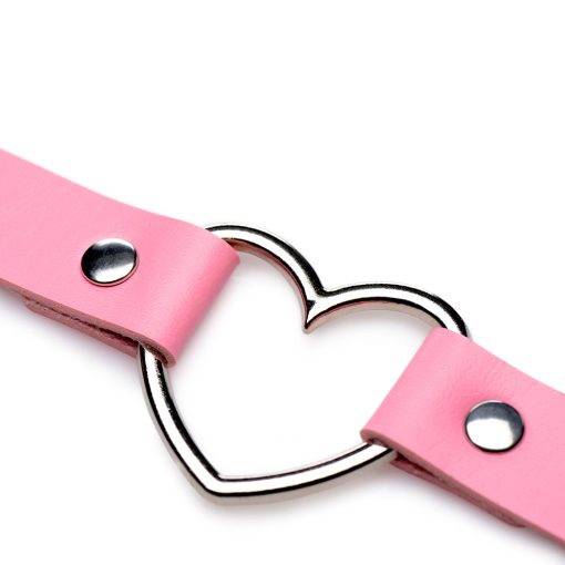 Master Series Sweet Heart Chrome Heart Choker Pink - Image 5