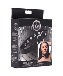 Master Series Dark Heart Chrome Heart Choker Black