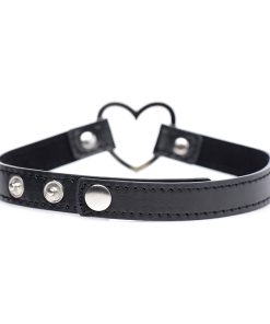 Master Series Dark Heart Chrome Heart Choker Black